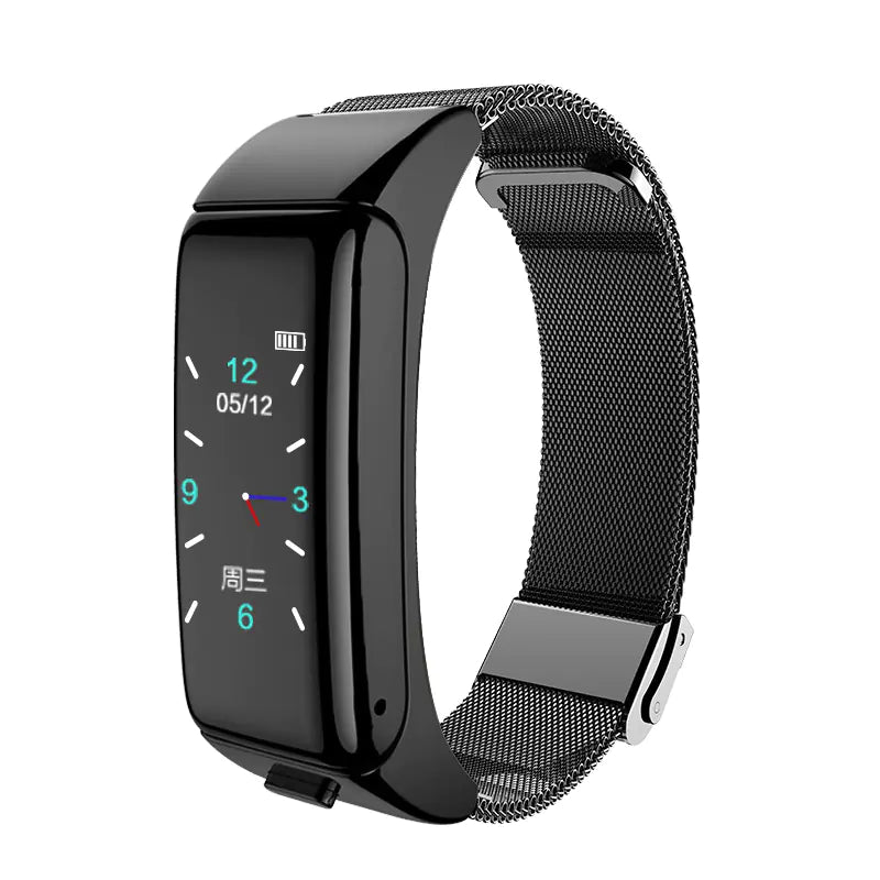 Maîtrisez votre journée avec la montre-casque Bluetooth 2-en-1 ultime